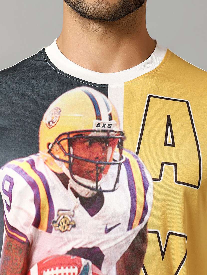 men printed short sleeve regular fit t-shirt - 22291219 -  Standard Image - 2