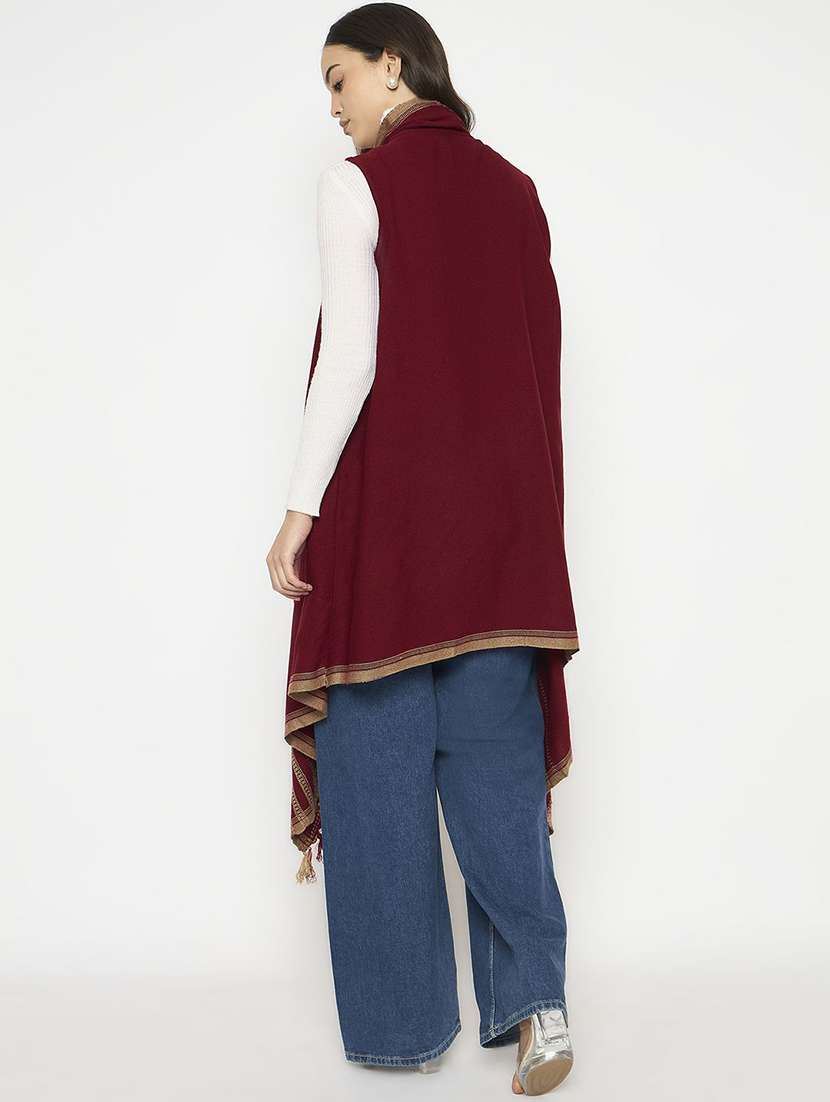 women self designed woolen shrug - 22291244 -  Standard Image - 2