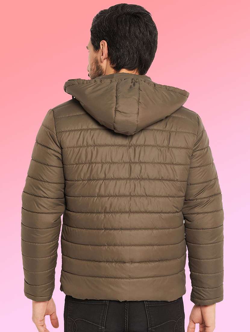 men solid long sleeve puffer jacket - 22291406 -  Standard Image - 2