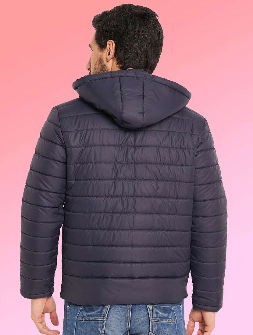 men solid long sleeve puffer jacket - 22291409 -  Standard Image - 2