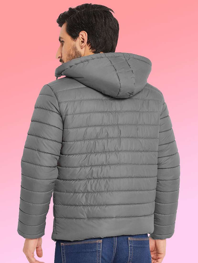 men solid long sleeve puffer jacket - 22291413 -  Standard Image - 2