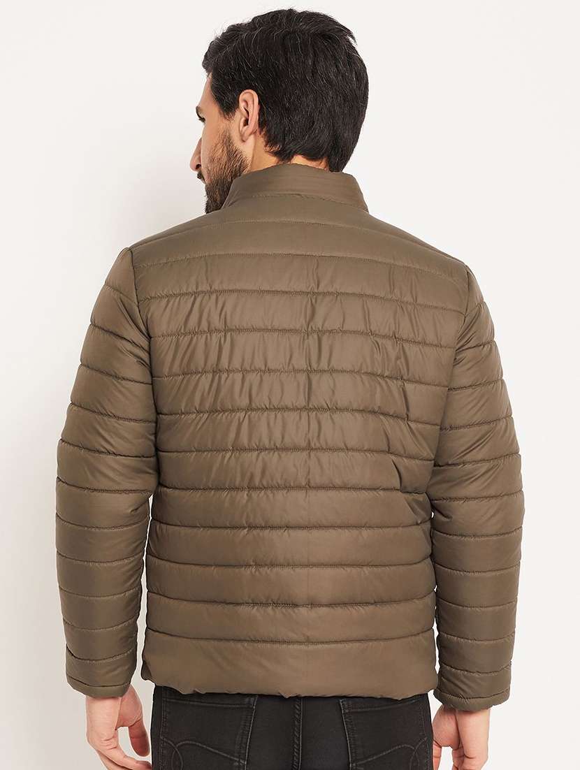 men solid long sleeve puffer jacket - 22291420 -  Standard Image - 2