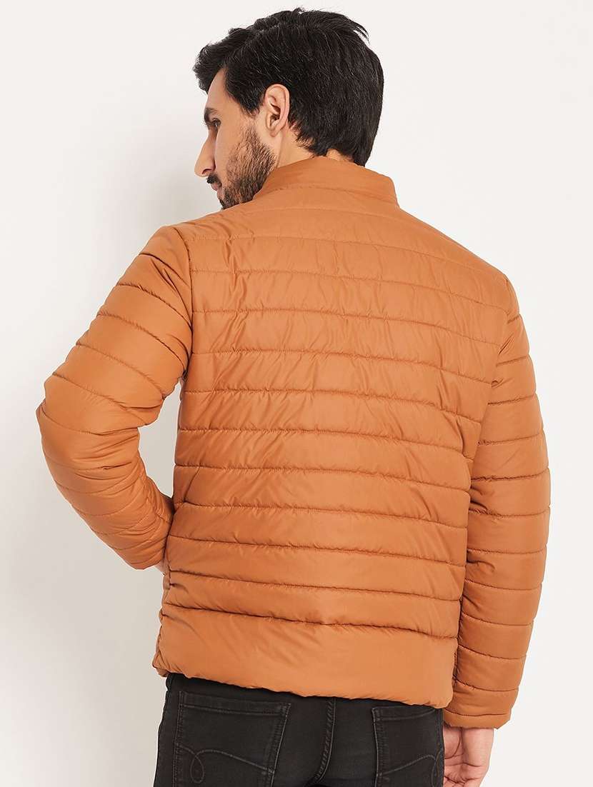 men solid long sleeve puffer jacket - 22291436 -  Standard Image - 2