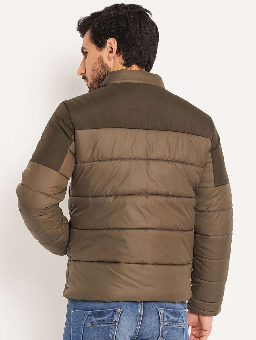 men color block long sleeve puffer jacket - 22291437 -  Standard Image - 2