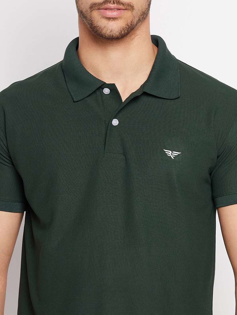 men solid short sleeve polo t-shirt - 22291493 -  Standard Image - 2
