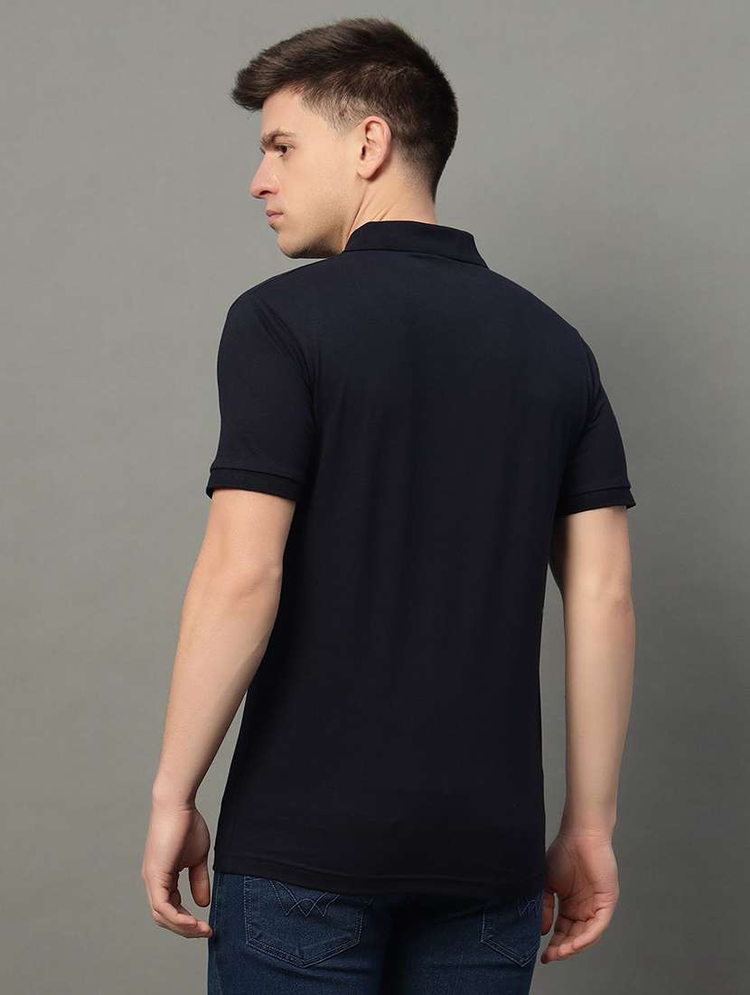 men solid short sleeve polo t-shirt - 22291497 -  Standard Image - 2