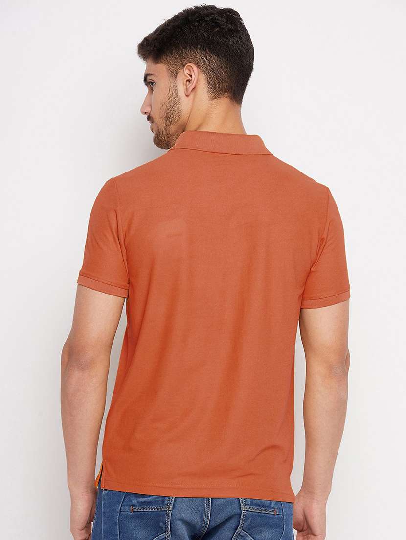 men solid short sleeve polo t-shirt - 22291500 -  Standard Image - 2
