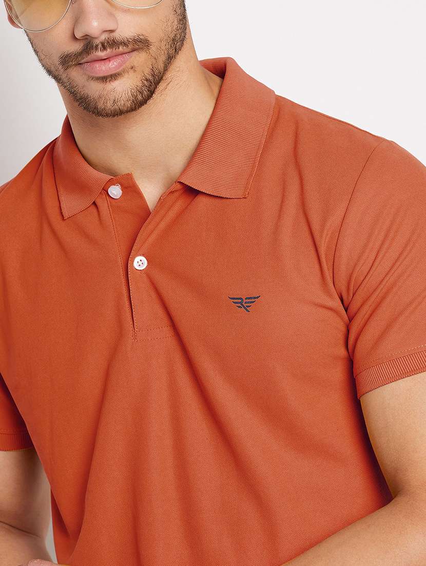 men solid short sleeve regular fit polo t-shirt - 22291507 -  Standard Image - 2