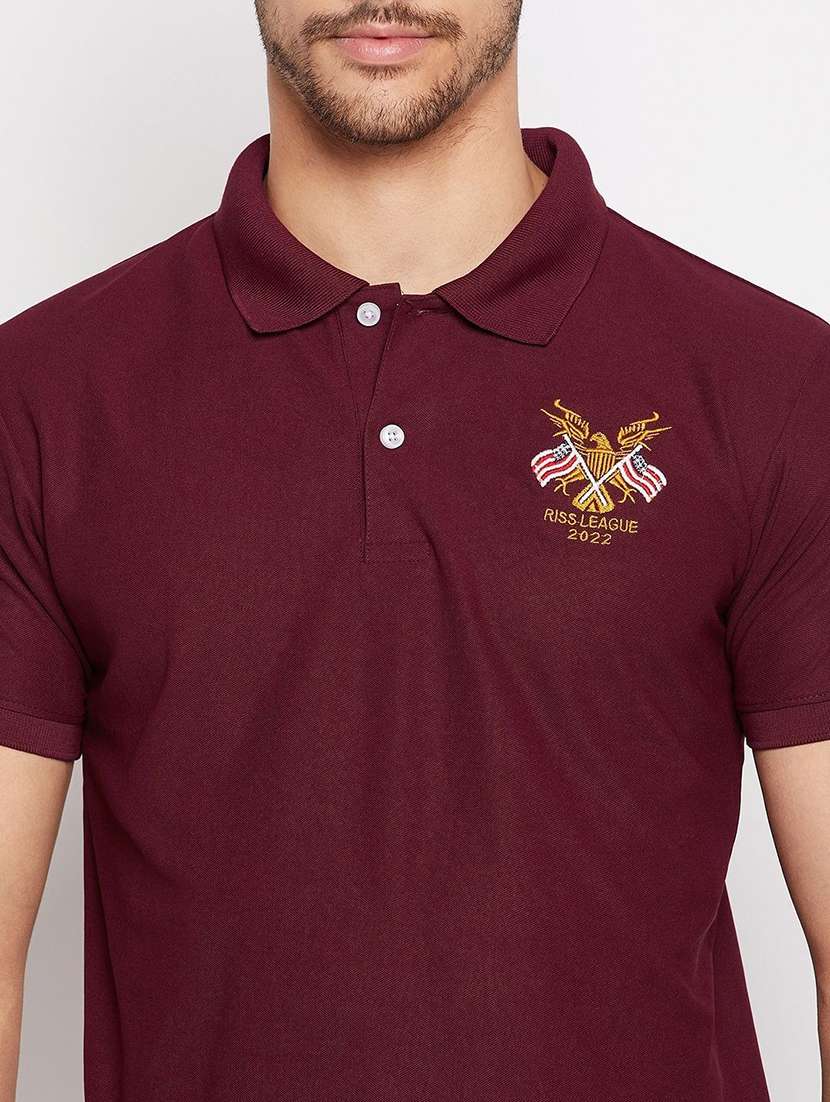 men solid short sleeve polo t-shirt - 22291519 -  Standard Image - 2