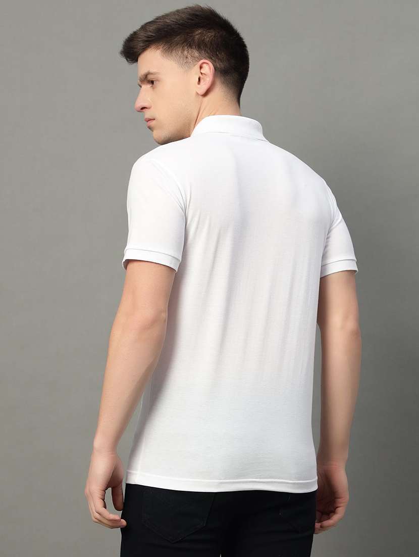 men solid short sleeve regular fit polo t-shirt - 22291528 -  Standard Image - 2