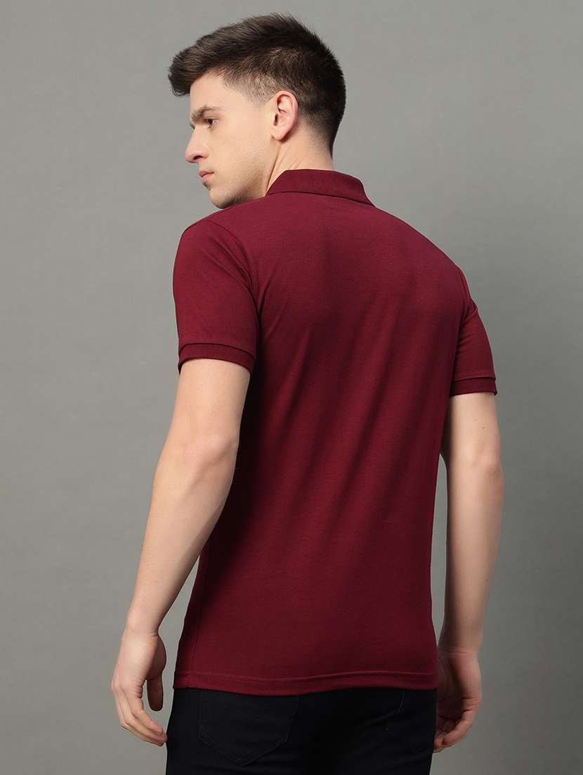 men solid short sleeve regular fit polo t-shirt - 22291537 -  Standard Image - 2