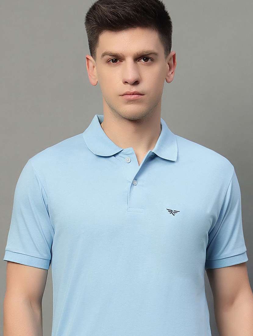 men solid short sleeve regular fit polo t-shirt - 22291603 -  Standard Image - 2
