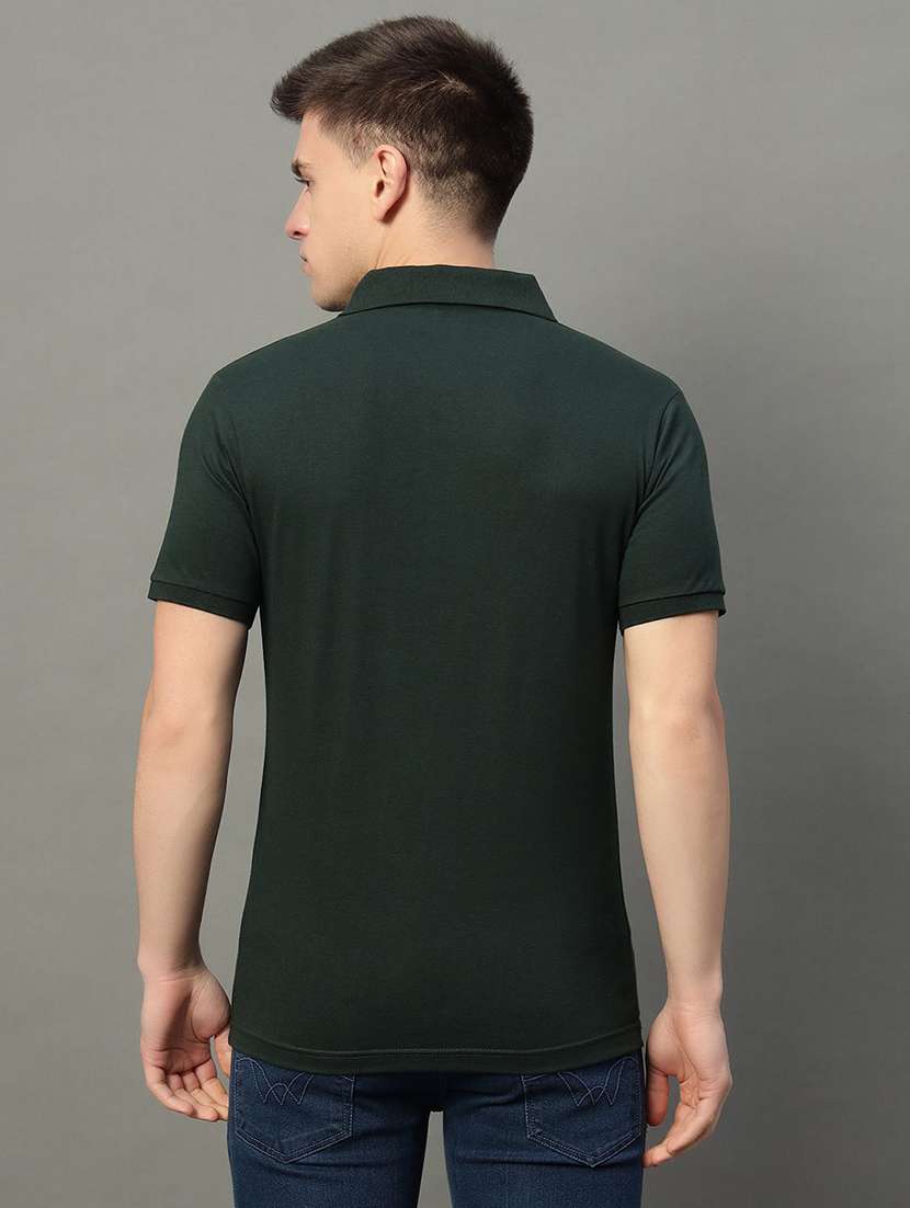 men solid short sleeve regular fit polo t-shirt - 22291615 -  Standard Image - 2