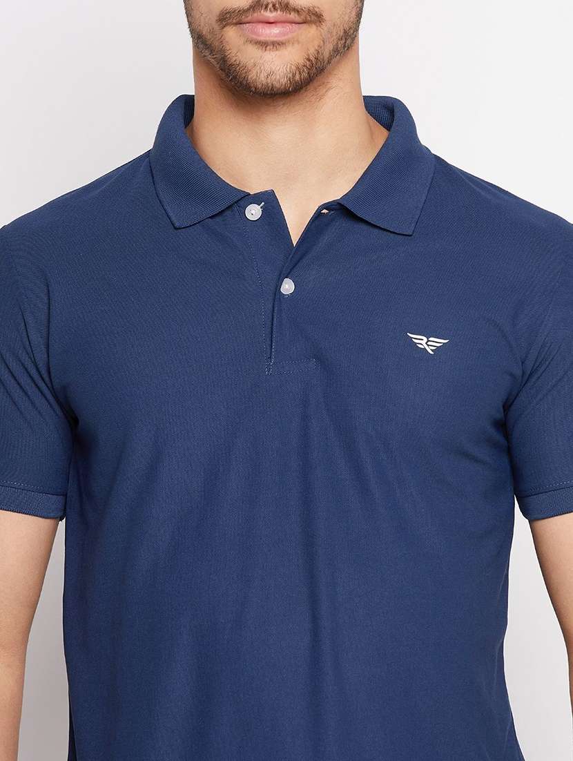 men solid short sleeve polo t-shirt - 22291629 -  Standard Image - 2