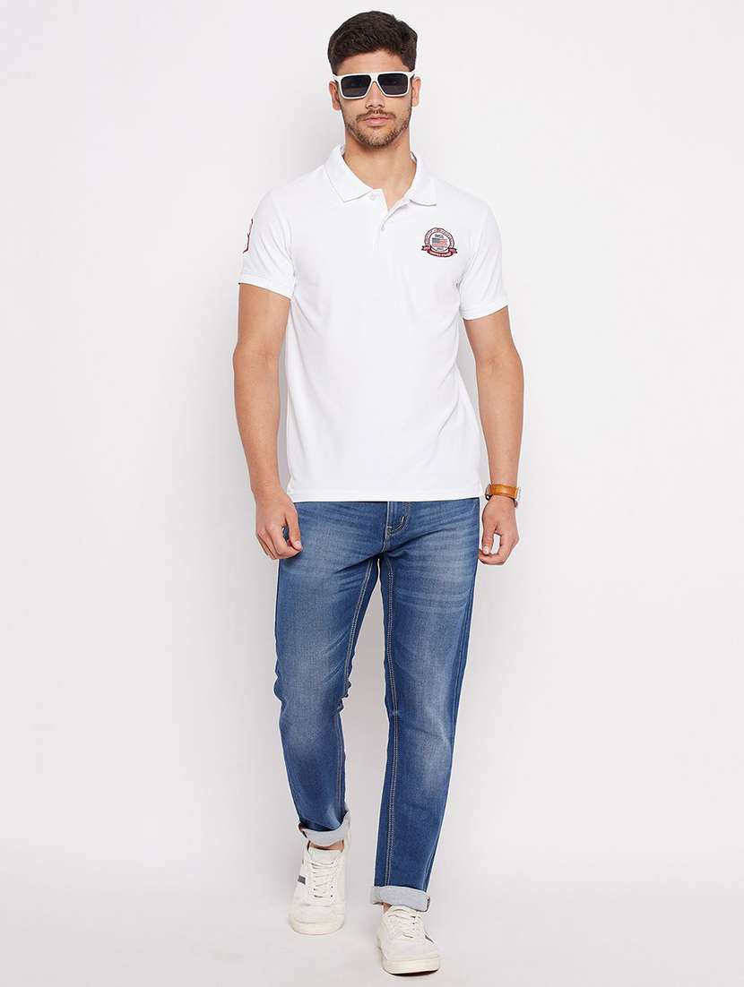 men solid short sleeve polo t-shirt - 22291652 -  Standard Image - 2