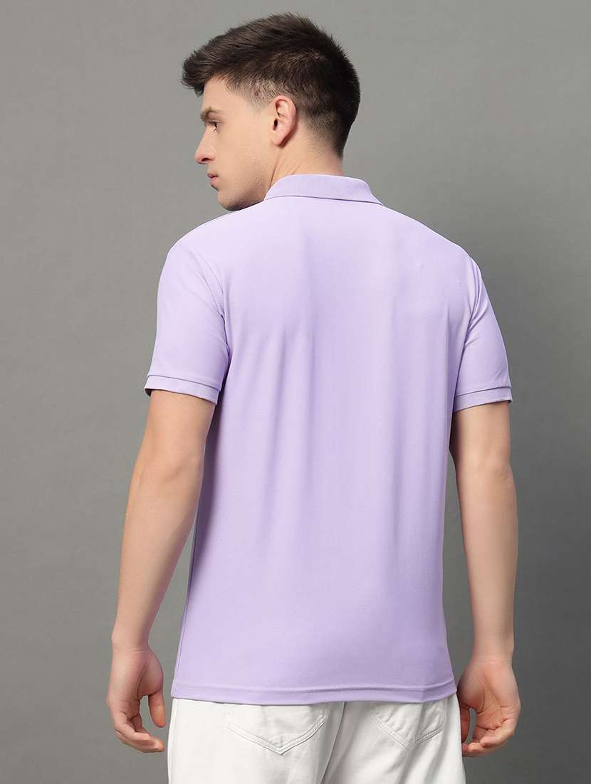 men solid short sleeve regular fit polo t-shirt - 22291653 -  Standard Image - 2