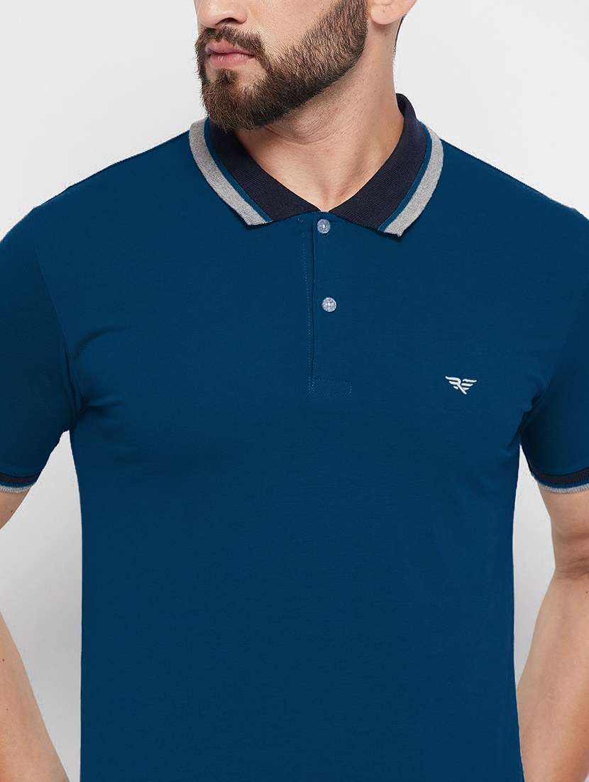 men solid short sleeve polo t-shirt - 22291833 -  Standard Image - 2