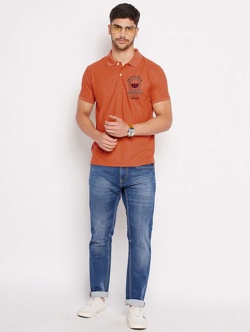 men solid short sleeve polo t-shirt - 22291901 -  Standard Image - 2