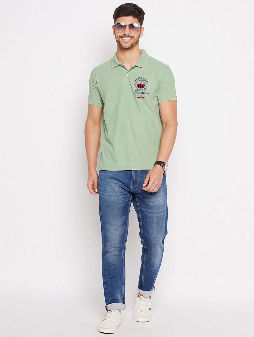 men solid short sleeve polo t-shirt - 22291902 -  Standard Image - 2