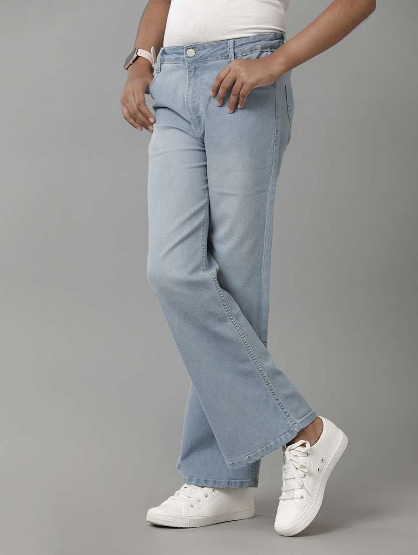 girls solid mid rise bootcut jean - 22291976 -  Standard Image - 2