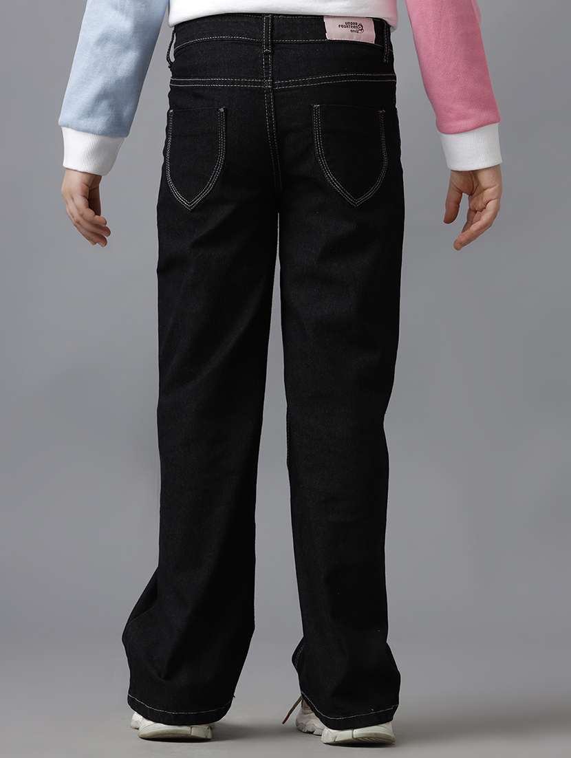 girls solid mid rise bootcut jeans - 22291996 -  Standard Image - 2