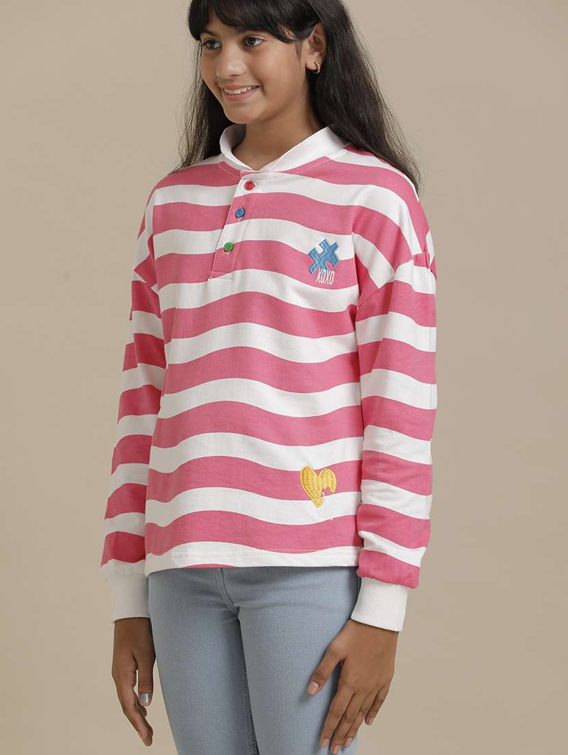 girls printed long sleeve tee - 22292020 -  Standard Image - 2