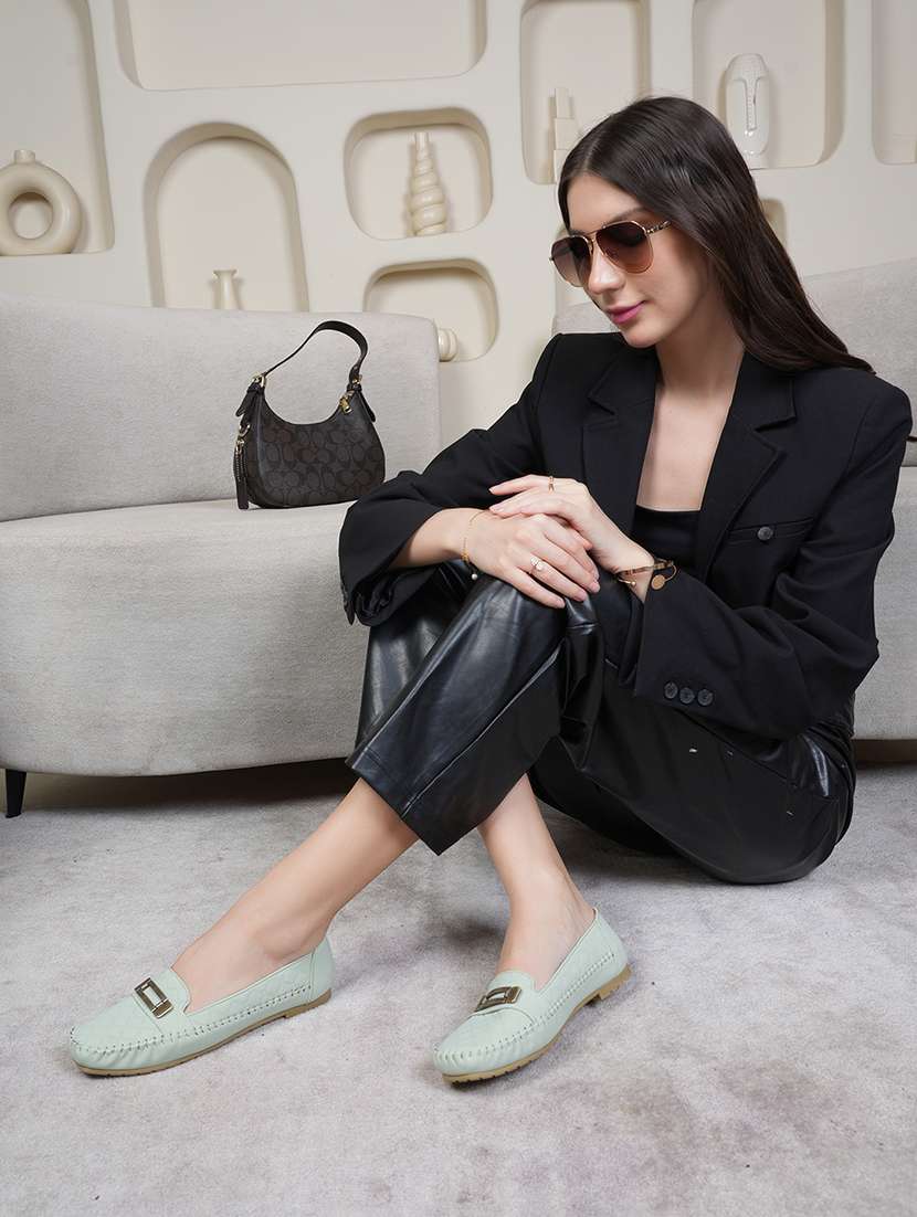 Women Solid Slip On Ballerina - 22292175 -  Standard Image - 2