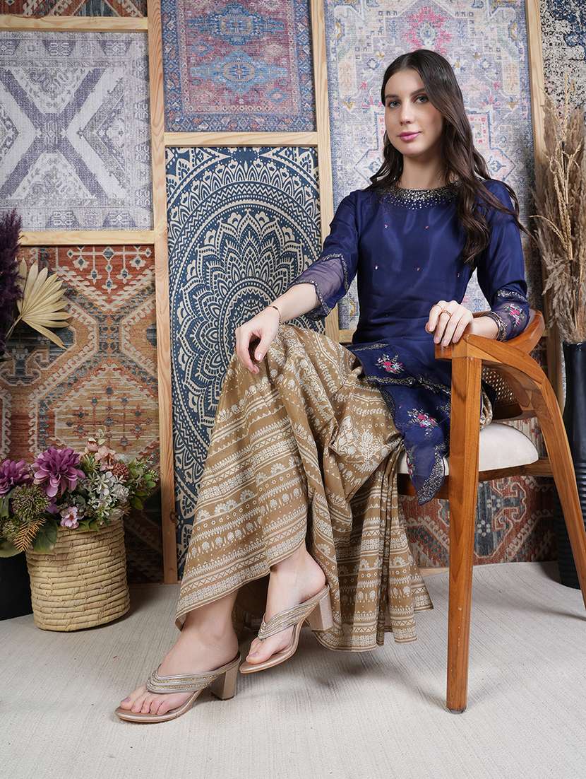 women embellsihed slip on sandal - 22292214 -  Standard Image - 2