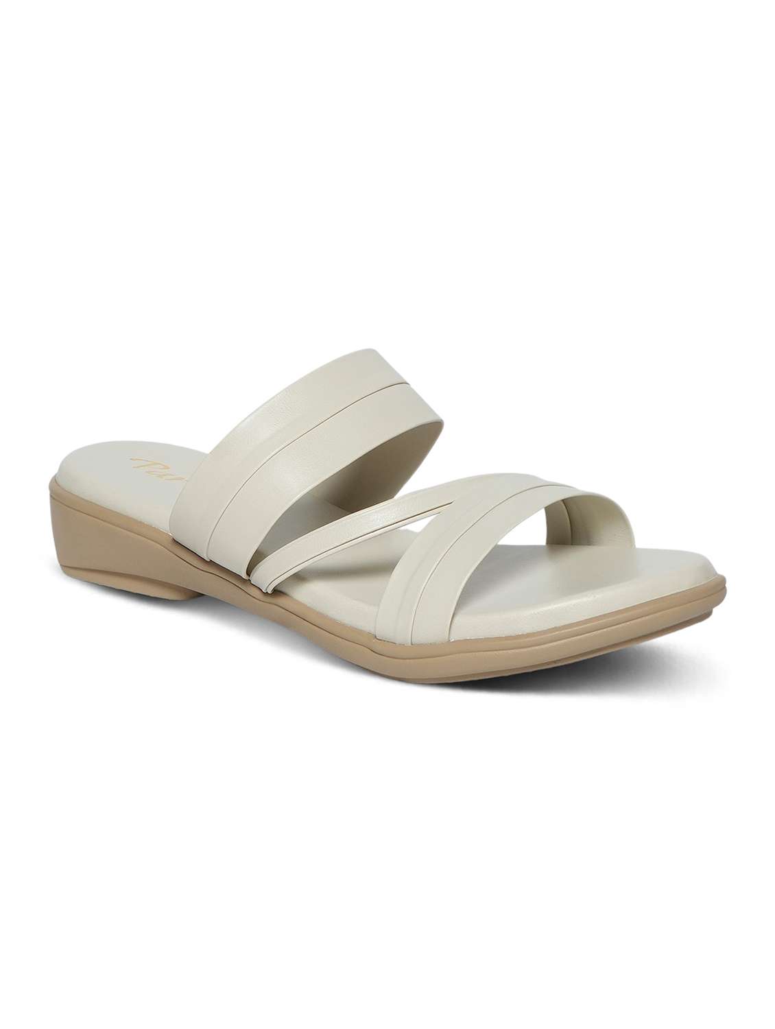 women solid slip on flat sandals - 22292240 -  Standard Image - 2
