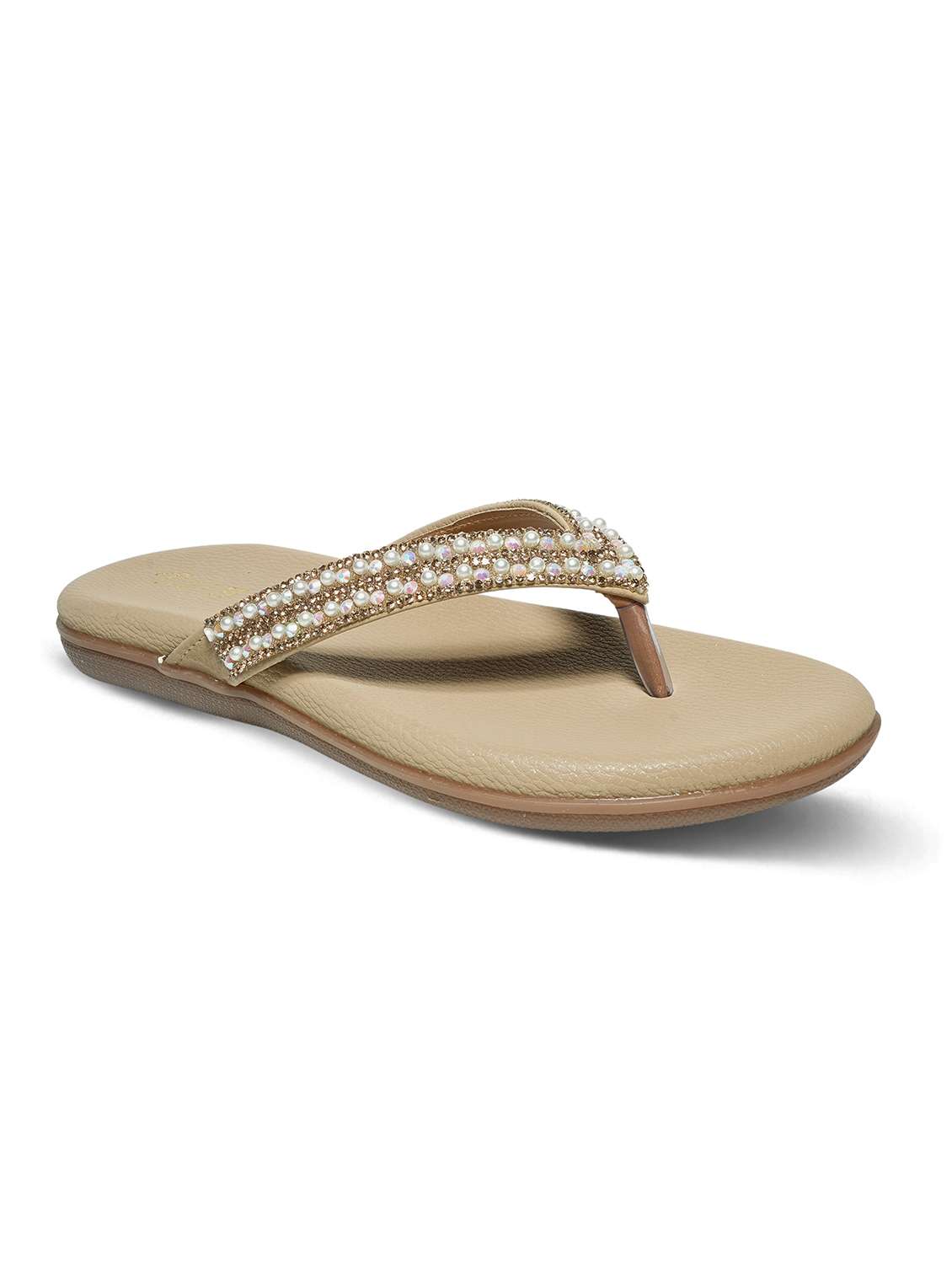 women embellished slip on flat sandals - 22292258 -  Standard Image - 2