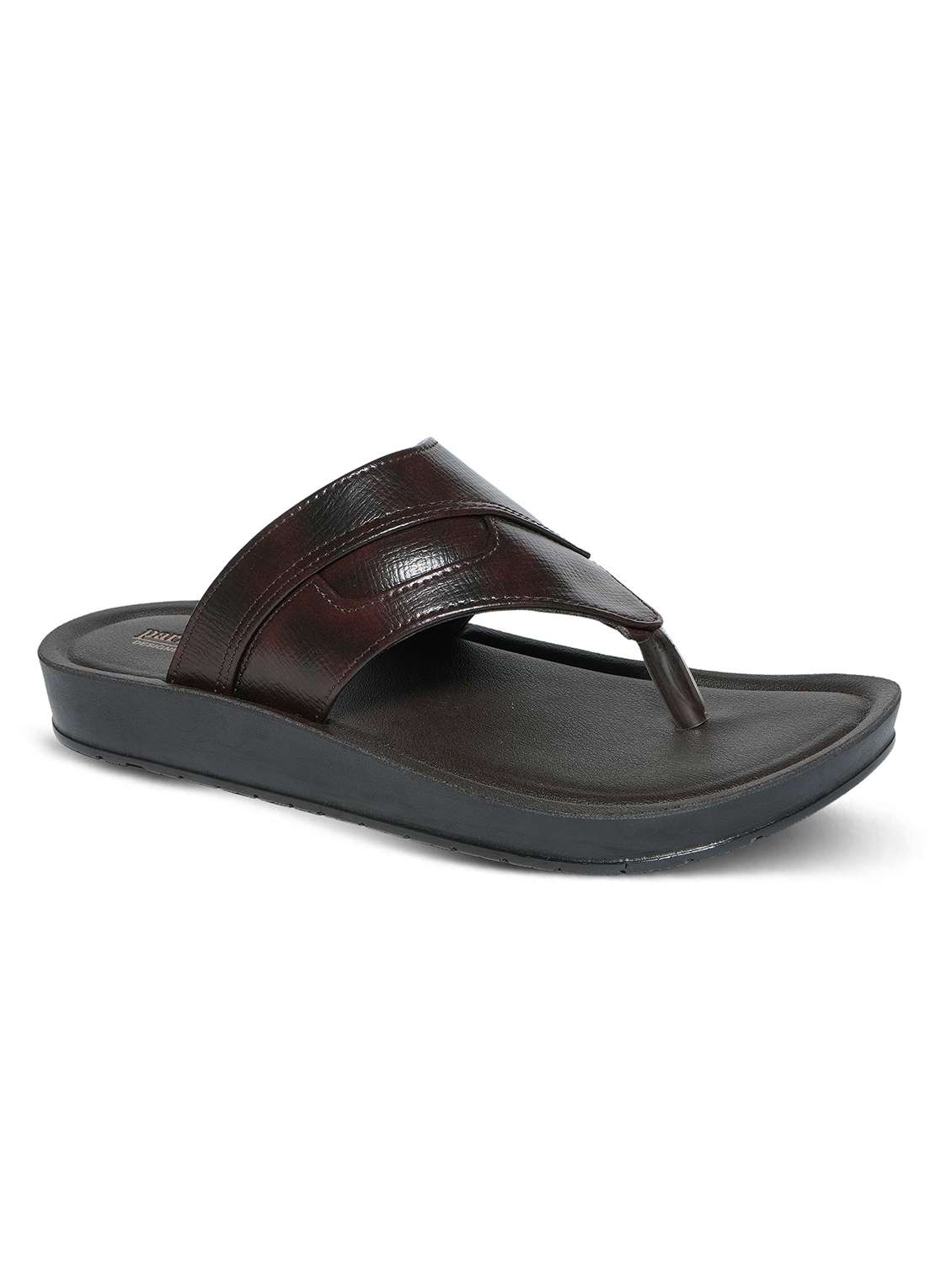 men brown slip on sandal - 22292268 -  Standard Image - 2