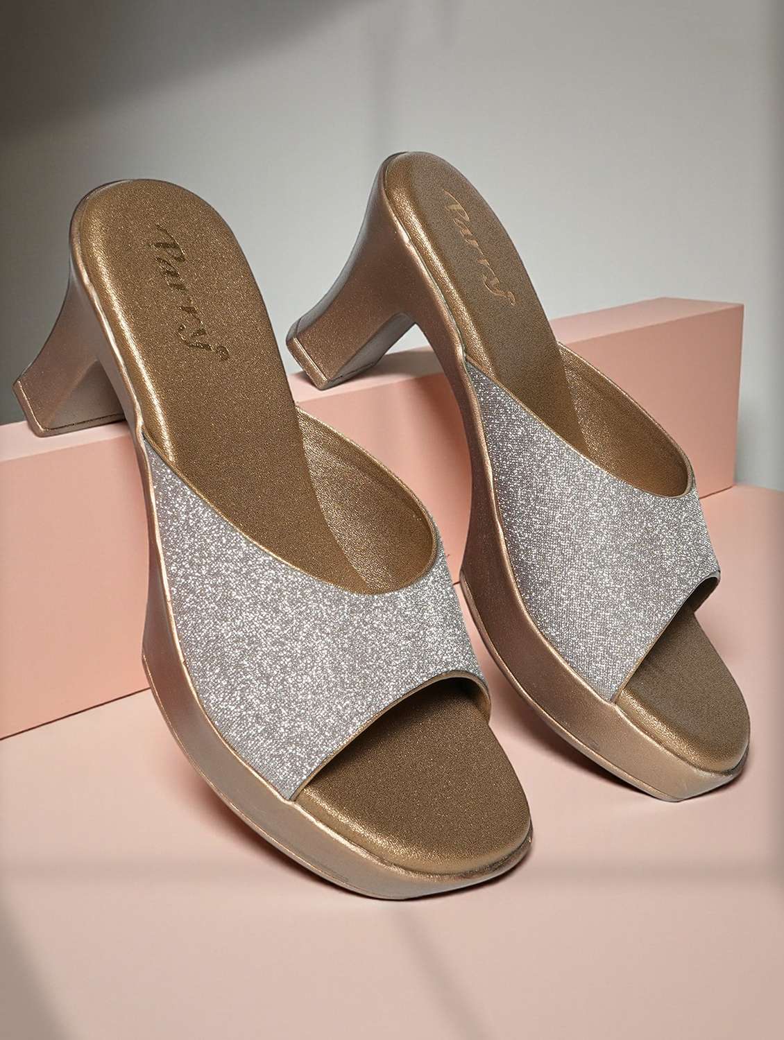 women solid slip on sandals