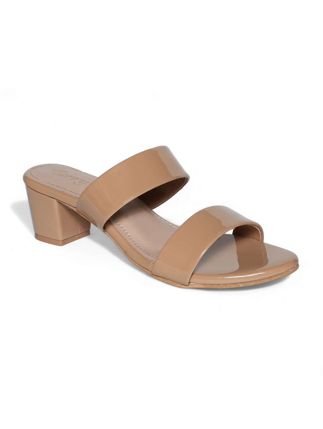 women beige solid slip on sandal - 22292286 -  Standard Image - 2