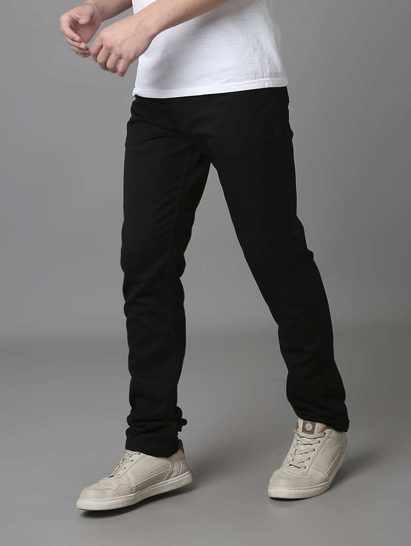 men plain mid rise full length jeans - 22292671 -  Standard Image - 2