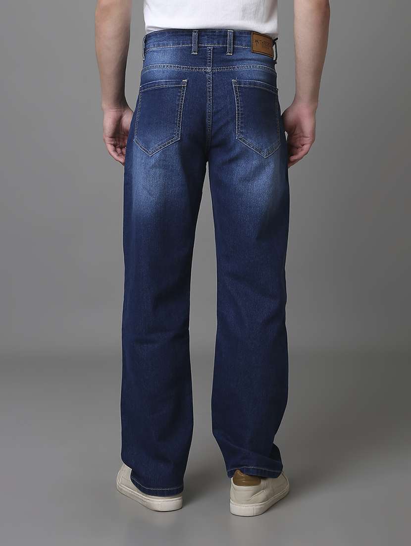 men washed high rise full length jeans - 22292674 -  Standard Image - 2