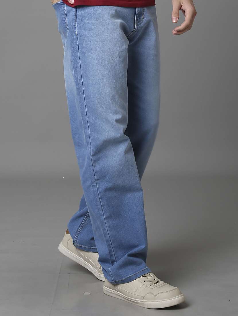 men washed high rise full length jeans - 22292675 -  Standard Image - 2
