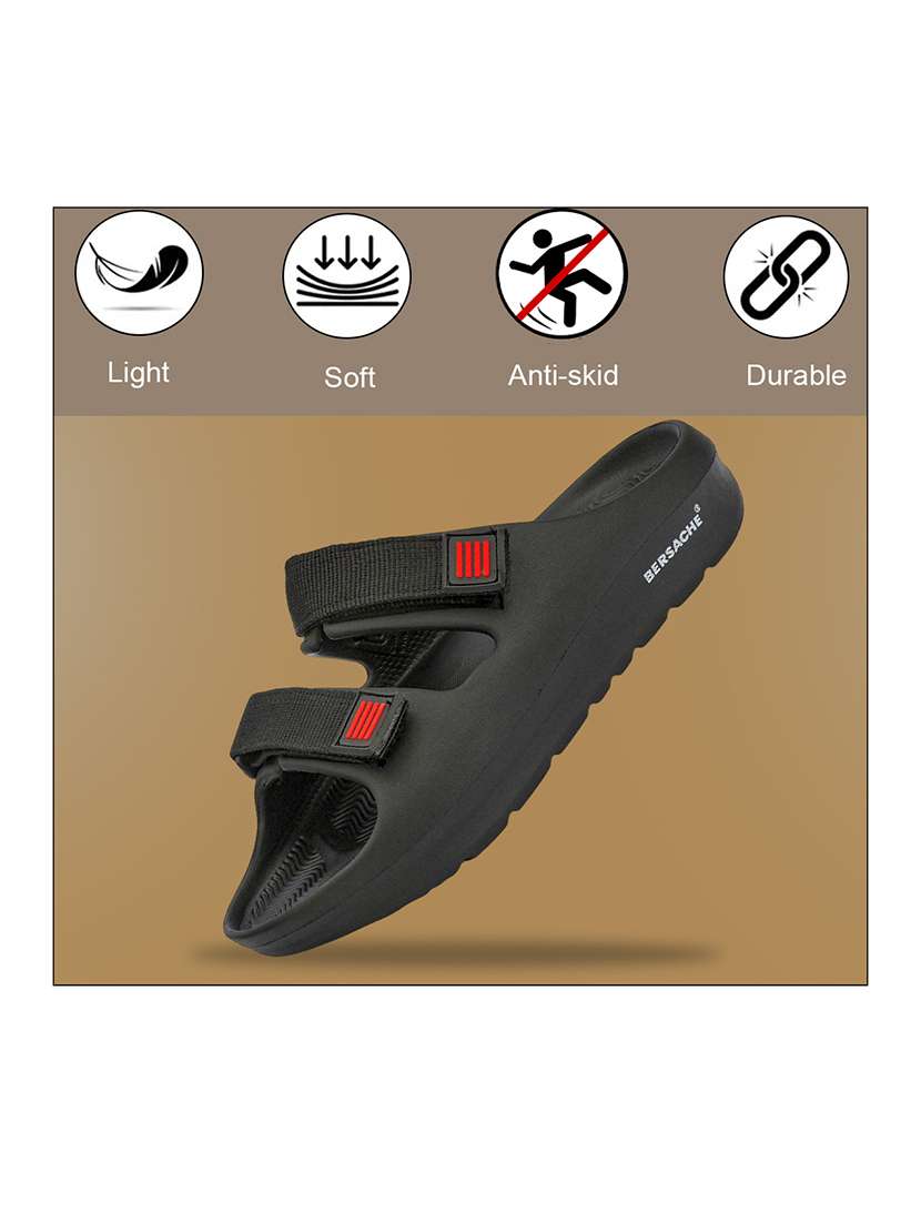 men solid slip on slider - 22293000 -  Standard Image - 2