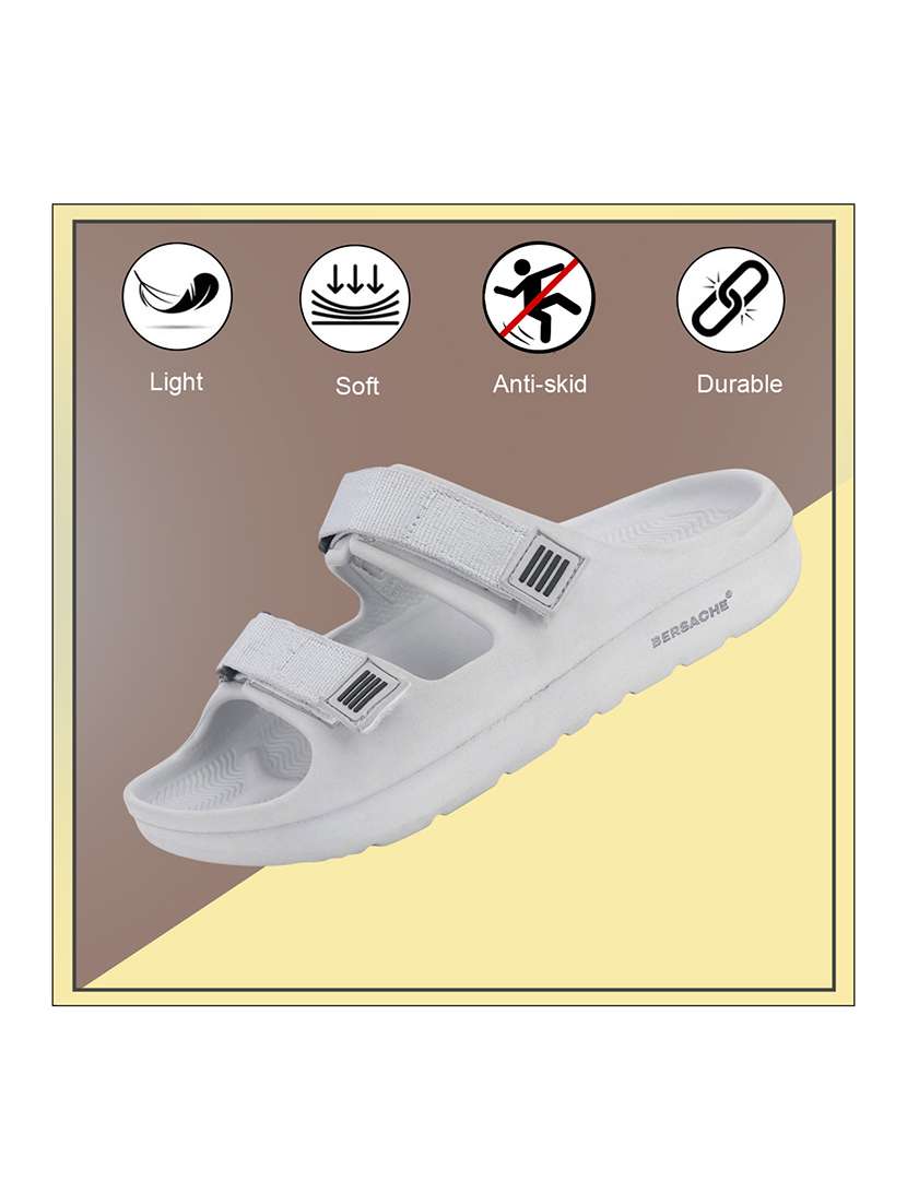 men solid slip on slider - 22293001 -  Standard Image - 2