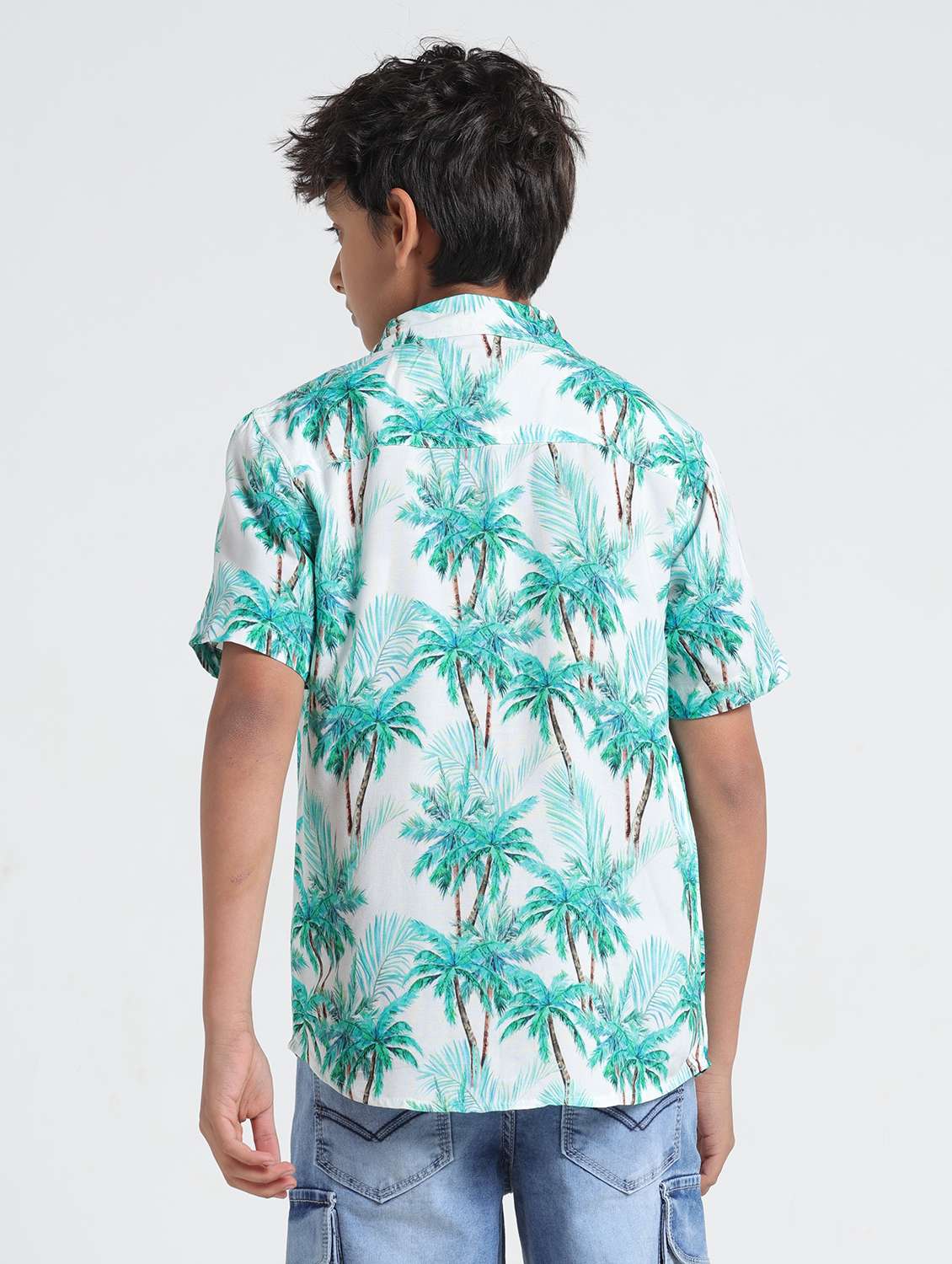 boys printed short sleeve casual shirt - 22293457 -  Standard Image - 2