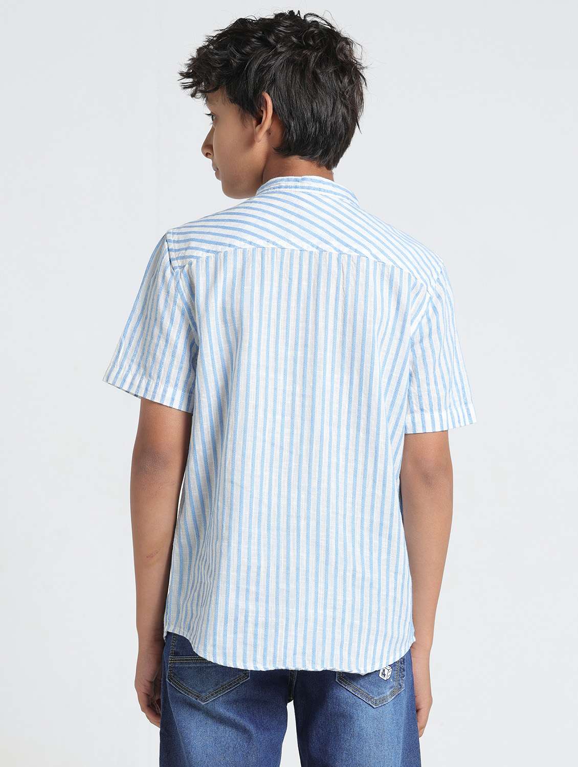 boys striped short sleeve kurta - 22293468 -  Standard Image - 2