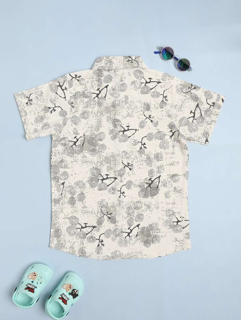 boys printed short sleeves casual shirt - 22293477 -  Standard Image - 2