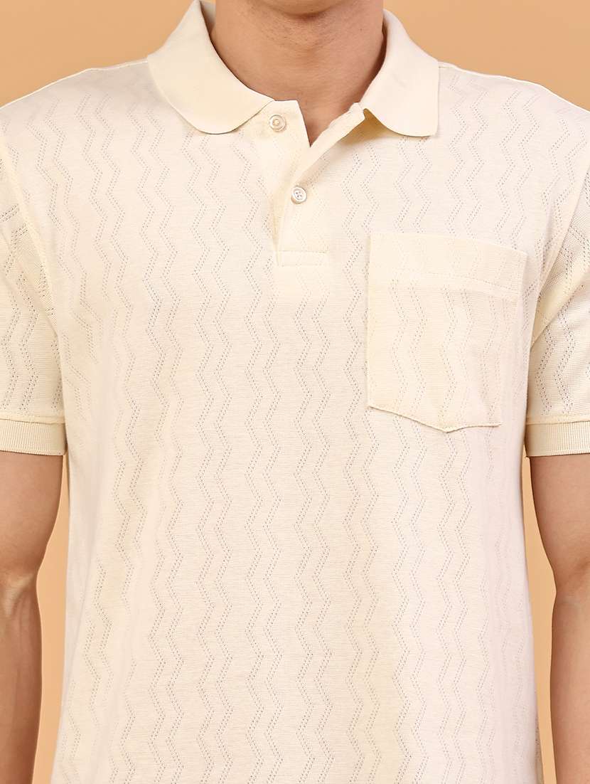 men beige cotton blend plain t-shirt - 22293609 -  Standard Image - 2