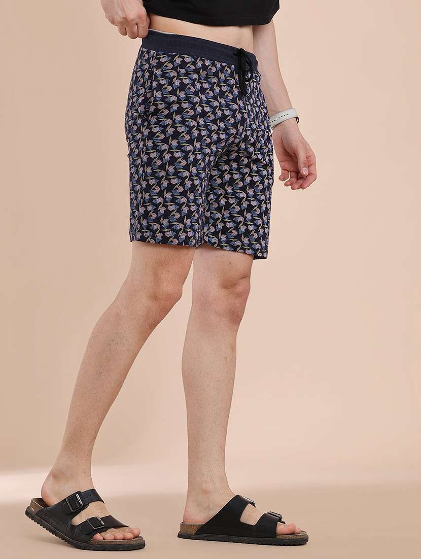 men printed mid rise regular fit shorts - 22293765 -  Standard Image - 2