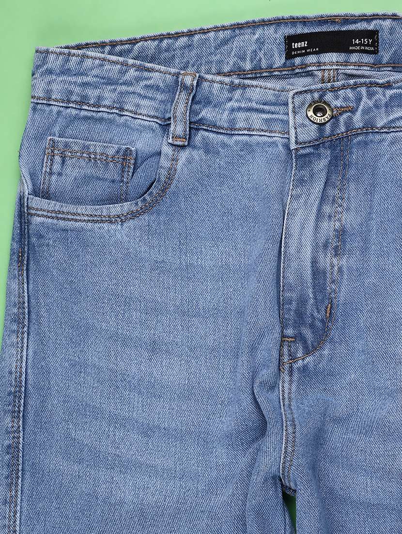 girls solid mid rise straight jeans - 22293809 -  Standard Image - 2