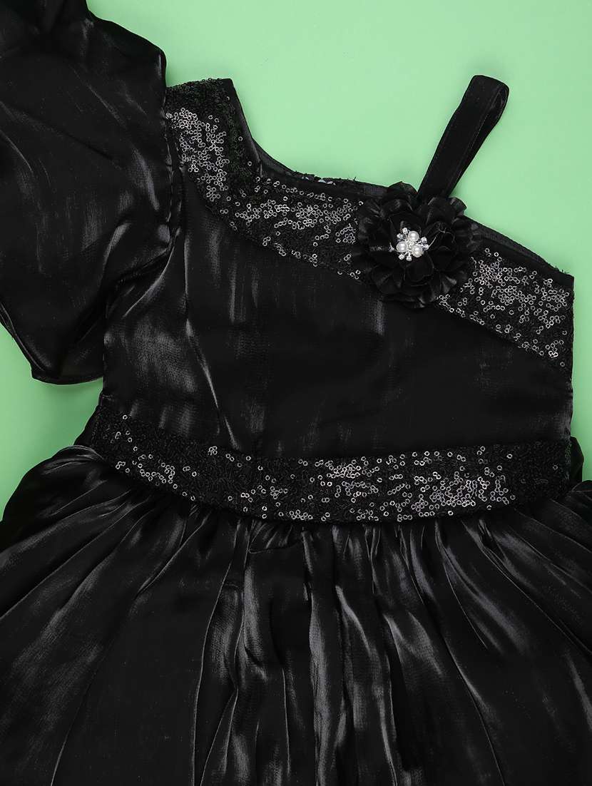 girls self designed sleeveless flared frock - 22293877 -  Standard Image - 2