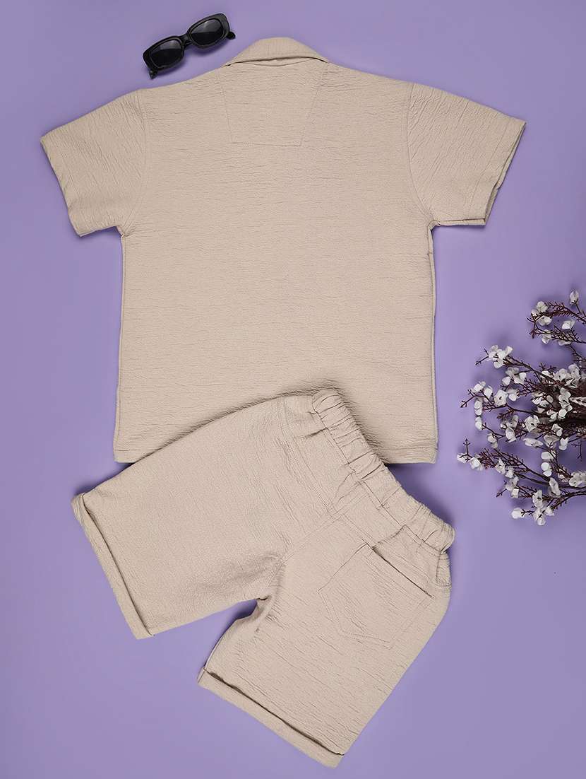 boys shirt and shorts co-ord set - 22293940 -  Standard Image - 2