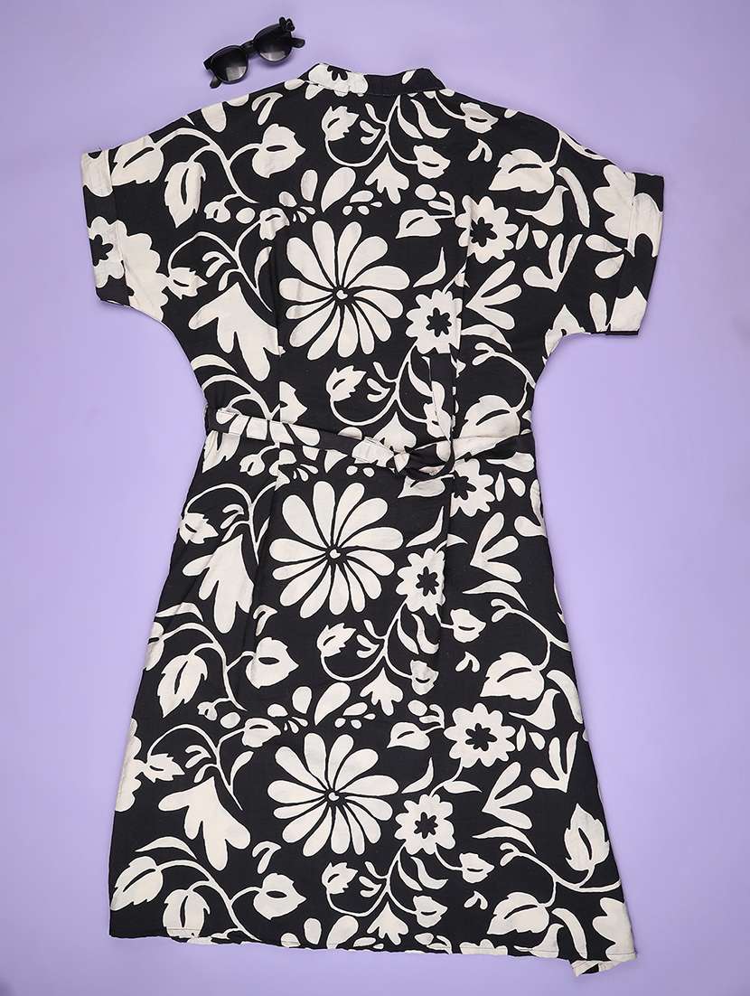 girls floral print short sleeve shirt dress - 22294087 -  Standard Image - 2