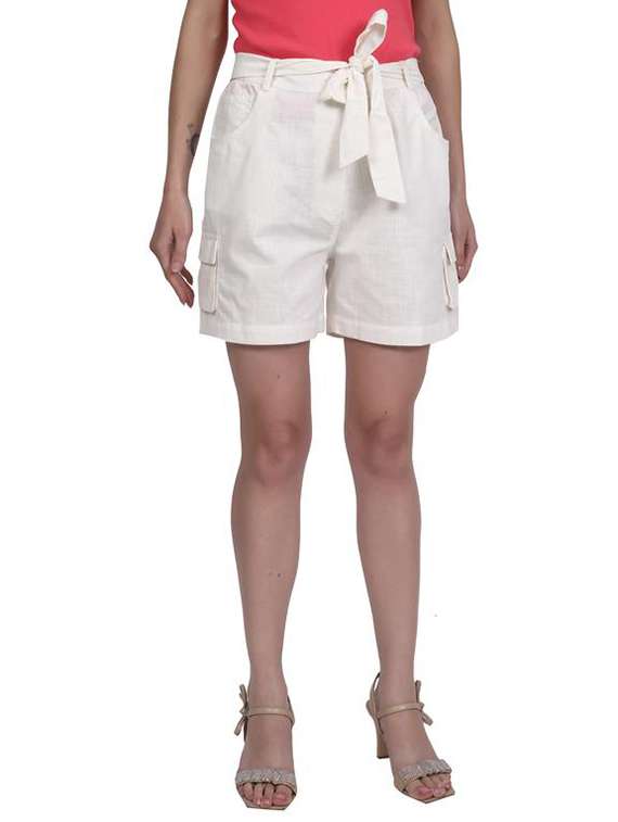 women solid mid rise tailored regular