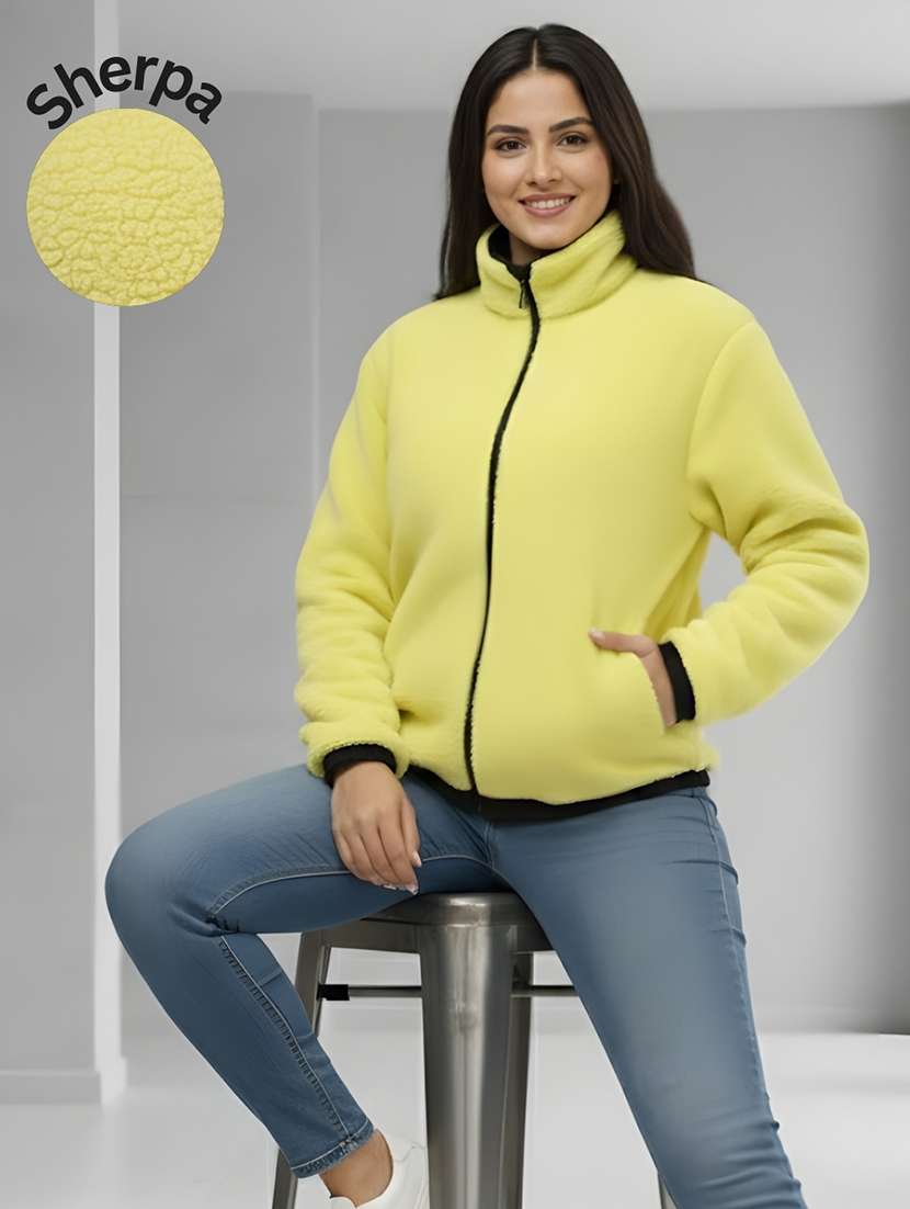 women solid long sleeve regular jacket