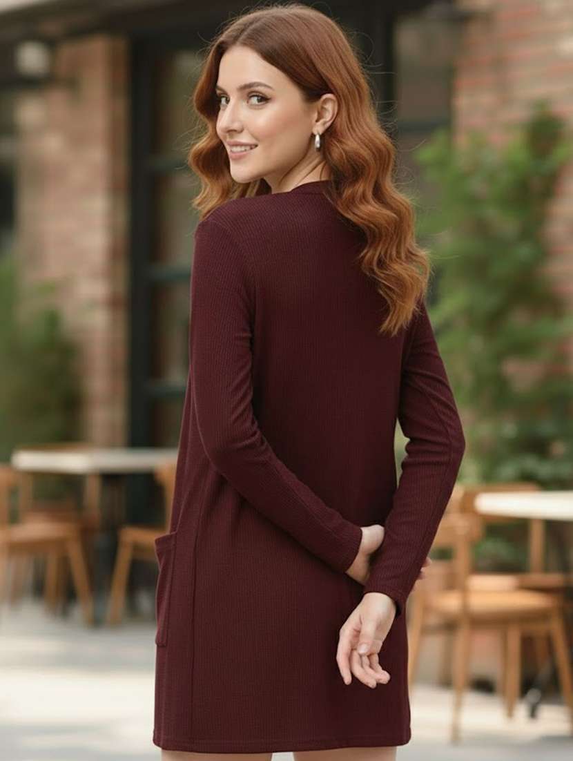 women solid full sleeve long shrug - 22294269 -  Standard Image - 2